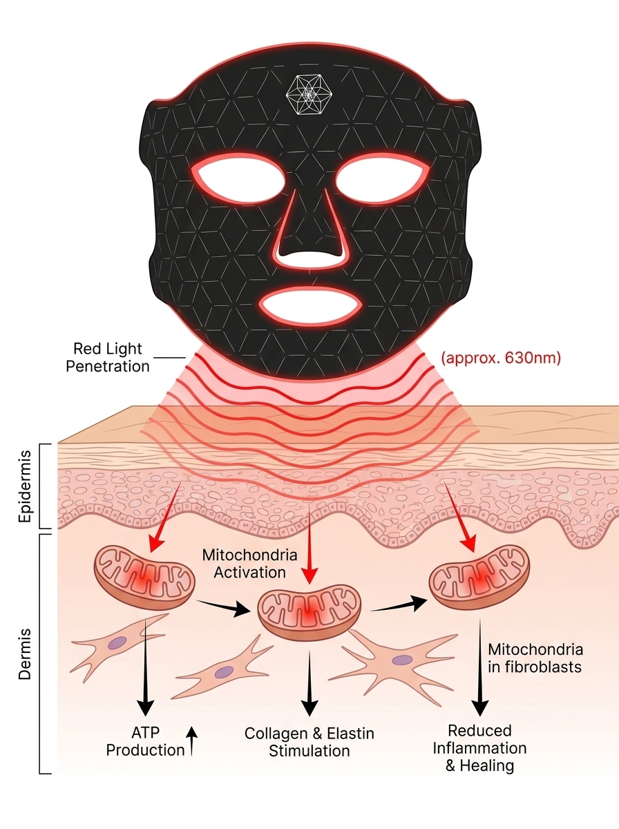 LED Mask Red Light Anti-Wrinkle Rejuvenation
